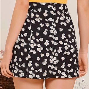 Zaful Floral Mini Skirt